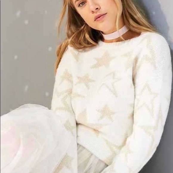 Ecote Sweaters - Urban Outfitters Ecote Gold Star Sweater Medium